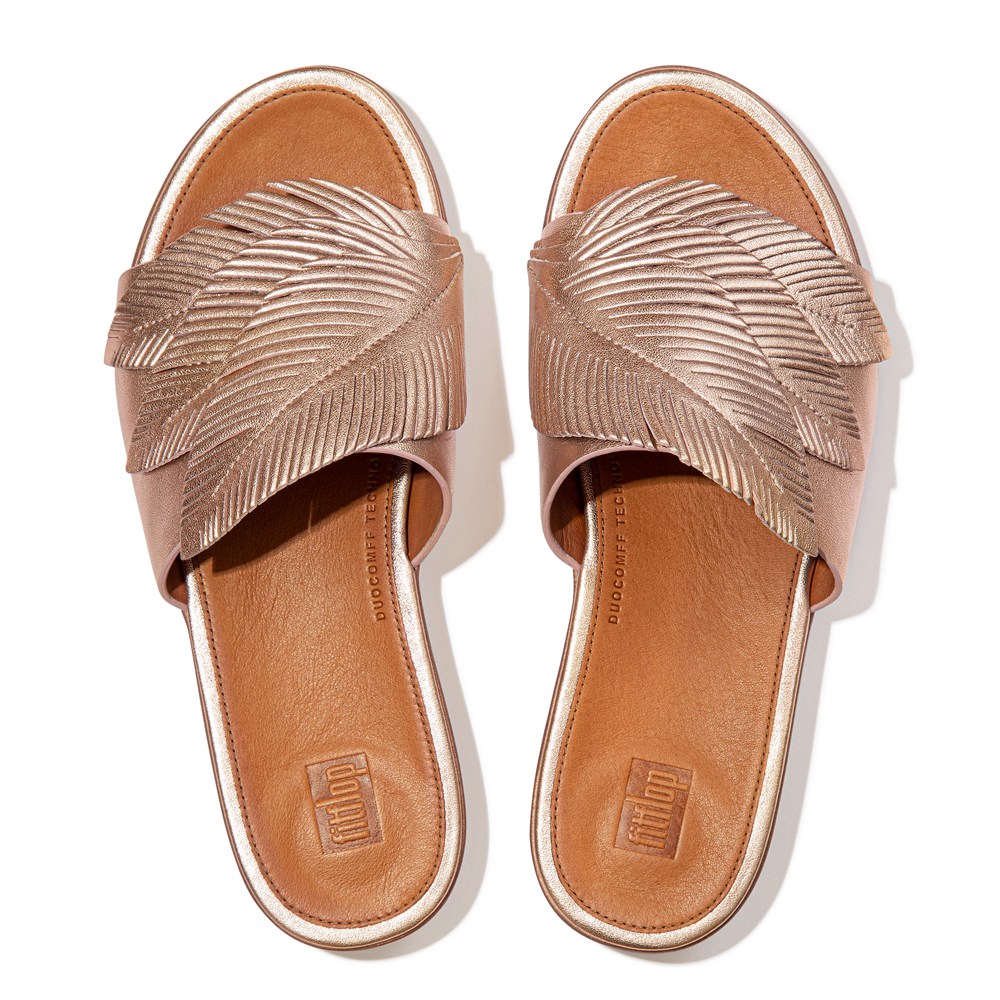 rose gold fitflop